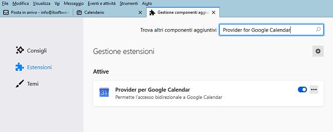 Thunderbird 78 e Google Calendar non funziona più: come risolvere