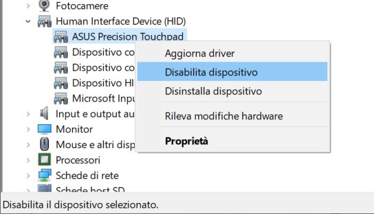 Touchpad, come disattivarlo o bloccarne l'utilizzo