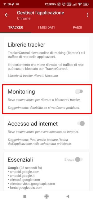 Tracker Android: bloccare le app che vi spiano