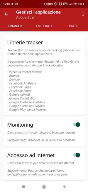 Tracker Android: bloccare le app che vi spiano