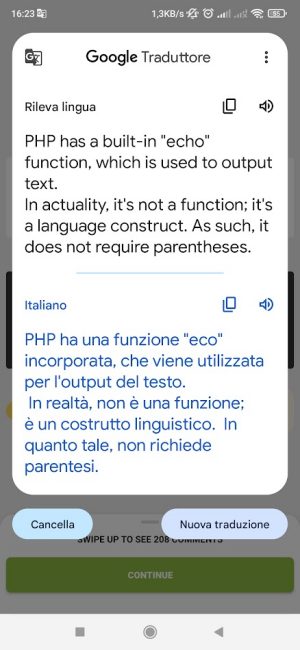 Tradurre testi in italiano nelle app Android