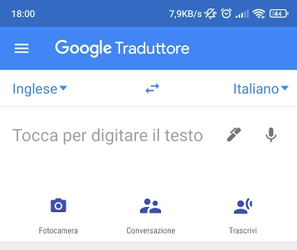 Traduttore vocale in tempo reale: usare quello Google