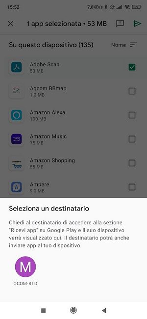 Come trasferire app da Android a Android