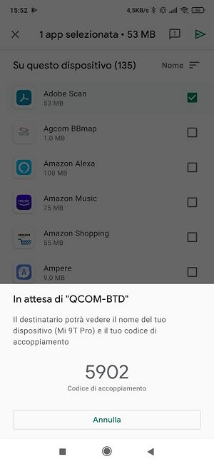 Come trasferire app da Android a Android