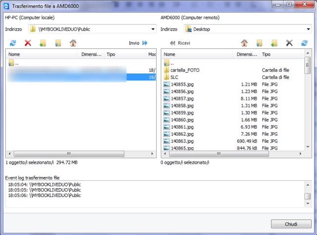 Come trasferire file da remoto