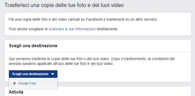 Trasferire immagini da Facebook a Google Foto: come si fa