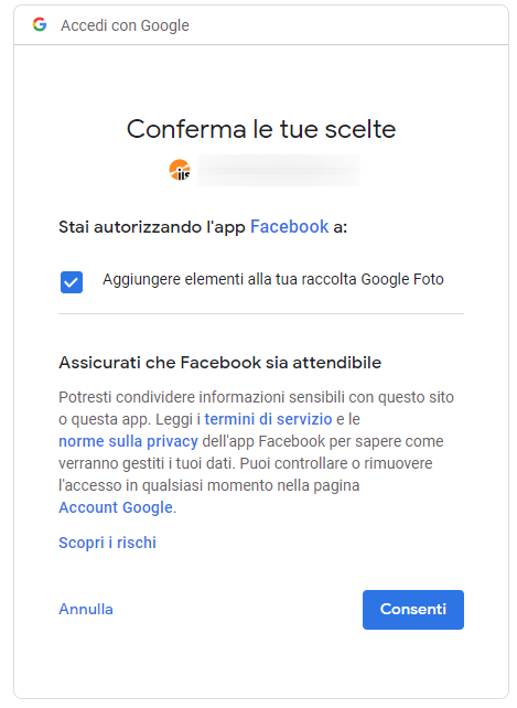 Trasferire immagini da Facebook a Google Foto: come si fa