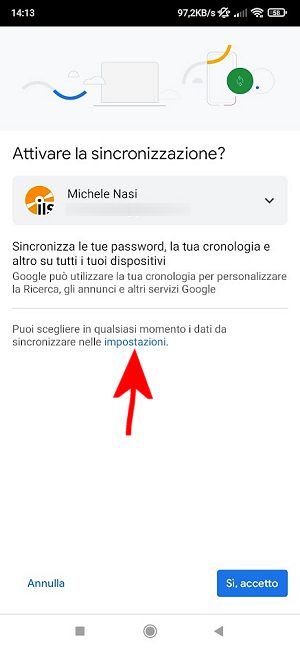 Condividere indirizzi, immagini e testi da smartphone a PC con Chrome