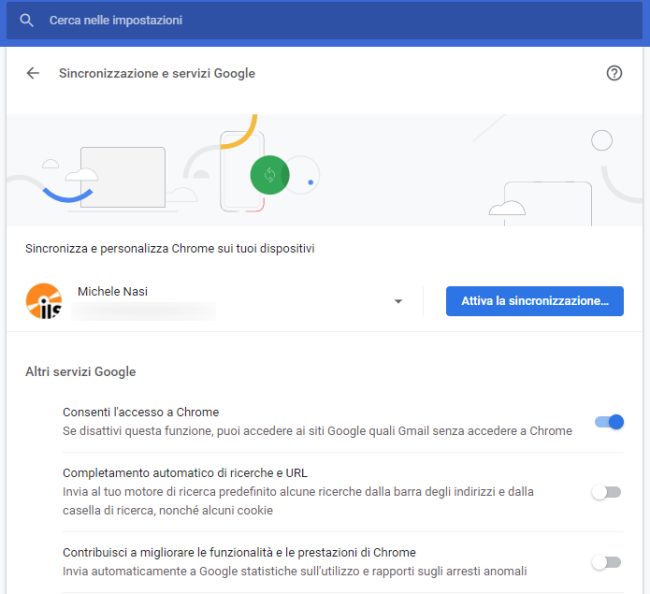 Condividere indirizzi, immagini e testi da smartphone a PC con Chrome