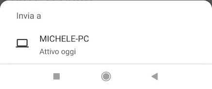 Condividere indirizzi, immagini e testi da smartphone a PC con Chrome