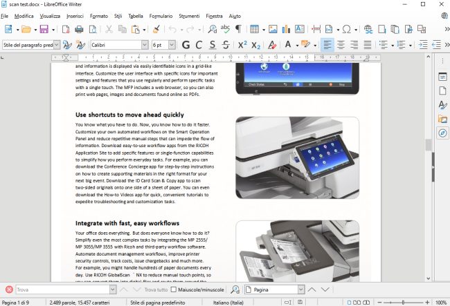 Trasformare PDF in Word usando solo Office