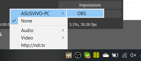 Trasmettere in streaming passando da una videocamera all'altra