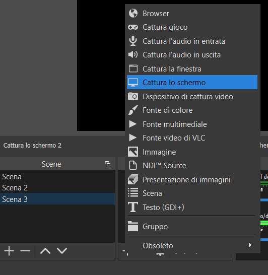 Trasmettere in streaming passando da una videocamera all'altra