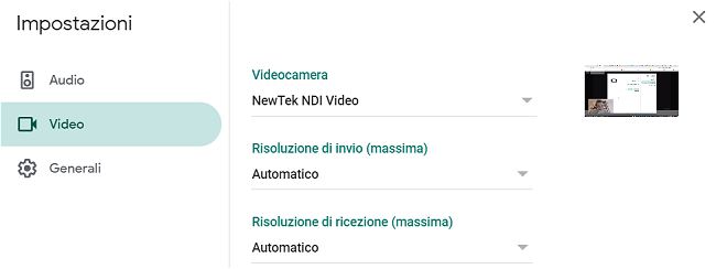 Trasmettere in streaming passando da una videocamera all'altra