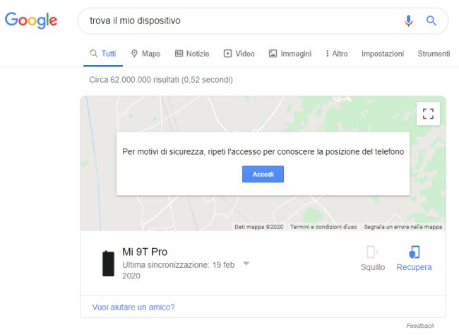 Trova il mio dispositivo: come funziona