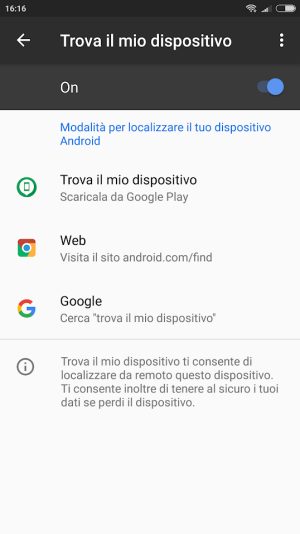 trova mio cellulare android