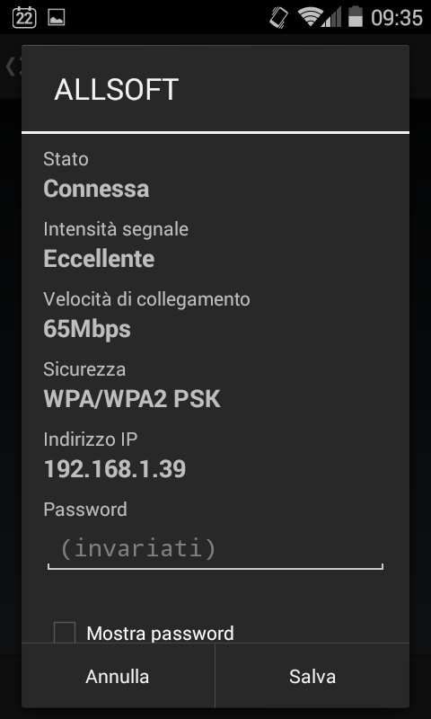 Come trovare password WiFi su Android