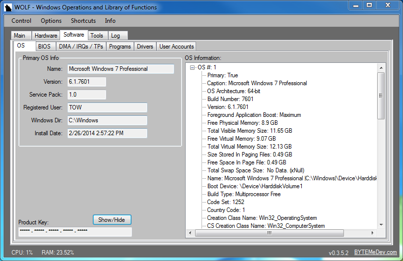 Trovare Product key Windows 8 e 8.1 nel BIOS UEFI