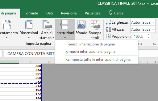 Trucchi Excel per visualizzare e stampare i dati