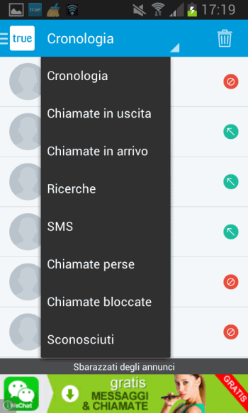 Riconoscere numeri sconosciuti su Android con TrueCaller