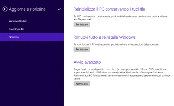 Accedere a UEFI, sostituto del BIOS sui nuovi pc