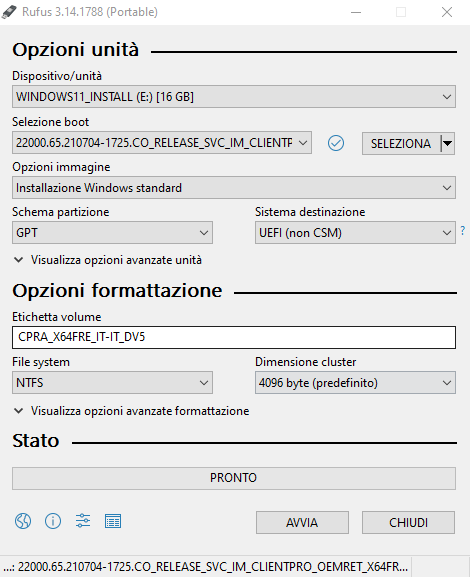 Cos'è UEFI:NTFS e come funziona. Le unità di boot non si avviano solo da FAT32