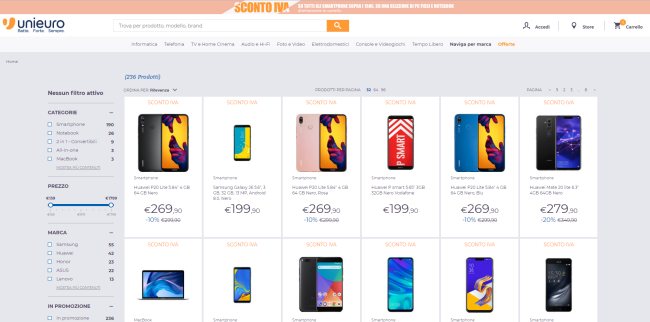 Unieuro: sconti per tutti con il taglio dell'IVA