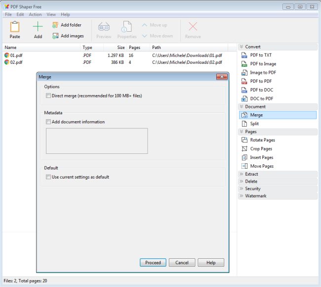 Unire PDF, come fare senza caricare online alcun dato
