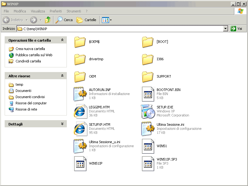 Integrare gli aggiornamenti nel CD di Windows XP SP3