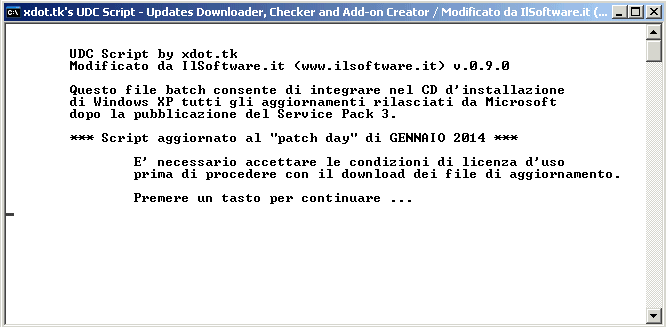 Integrare gli aggiornamenti nel CD di Windows XP SP3
