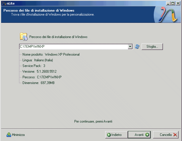 Integrare gli aggiornamenti nel CD di Windows XP SP3
