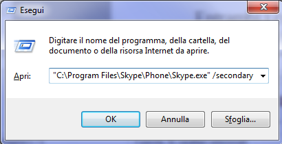 Usare più account Skype contemporaneamente