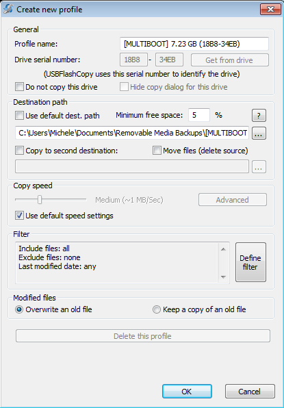 Copiare i dati da USB automaticamente con USBFlashCopy