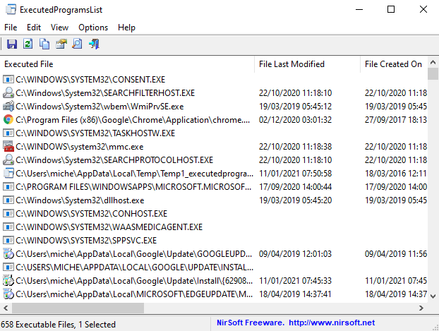 Come vedere ultimi programmi aperti o eseguiti in Windows