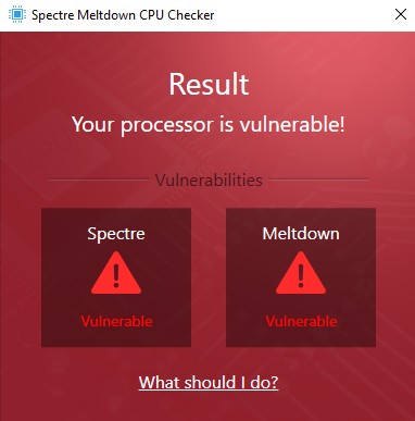 Verificare se il processore in uso è vulnerabile a Meltdown e Spectre