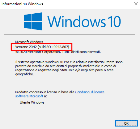 Quale versione di Windows 10 è contenuta in una chiavetta USB