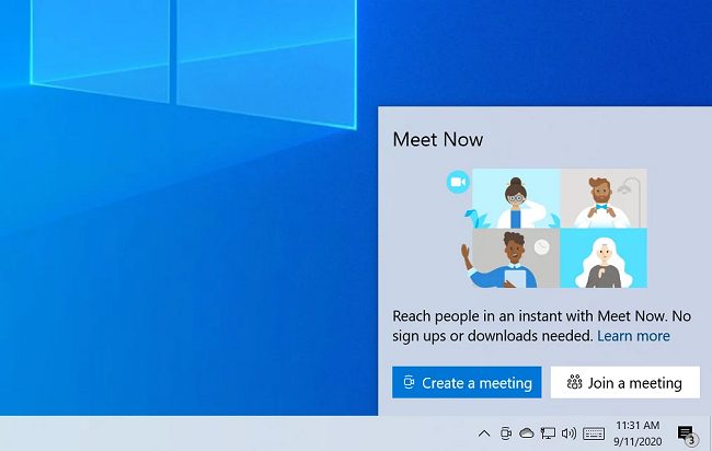 Funzionalità per le videoconferenze integrata in Windows 10