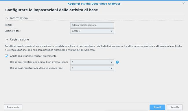 Videosorveglianza con riconoscimento dei volti e intelligenza artificiale: Synology DVA3221