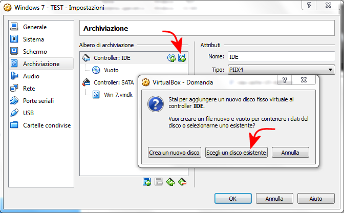 Avviare una macchina VirtualBox da USB