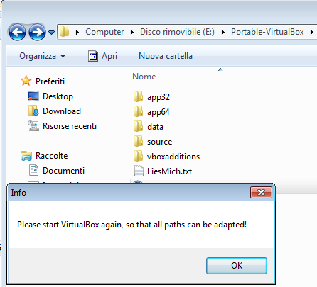 Sistema operativo portabile su USB con Virtualbox Portable