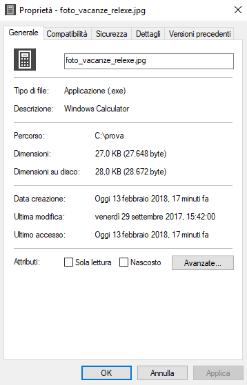 Visualizzare le estensioni dei file in Windows e smascherare chi usa pericolosi trucchi