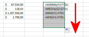 Come visualizzare tutte le formule Excel