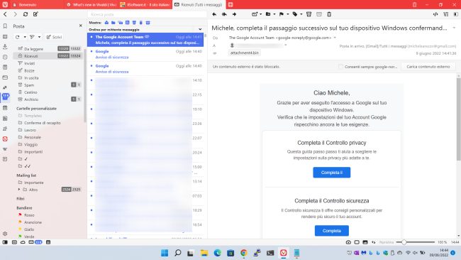 Vivaldi browser integra un client email: come funziona