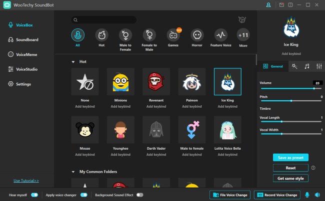 Voice changer: come funziona SoundBot