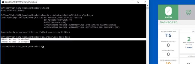 0patch corregge la vulnerabilità che permette di acquisire privilegi SYSTEM in Windows