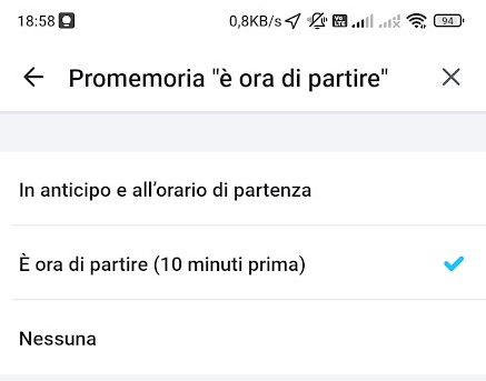 Navigare verso casa, lavoro e ricevere un avviso quando è il momento di partire