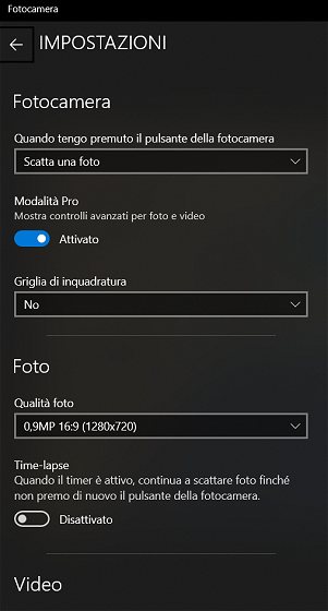Webcam portatile: verificarne il funzionamento in Windows 10