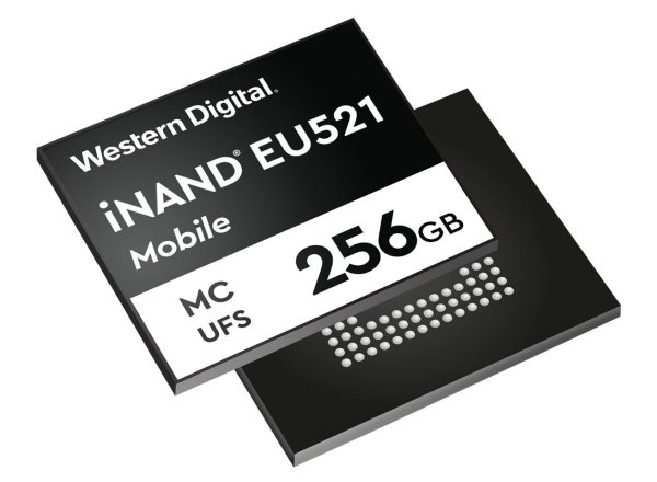 Western Digital annuncia le memorie iNAND EU521 UFS 3.1 per i dispositivi 5G