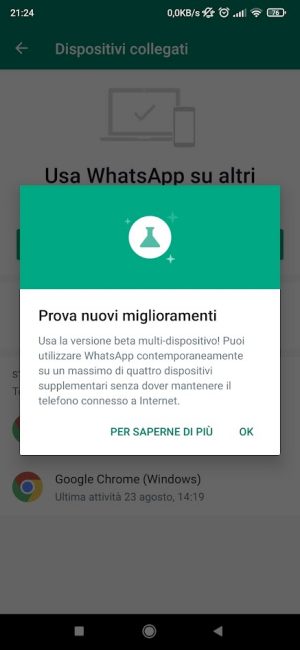 WhatsApp senza telefono e su più dispositivi: come funziona