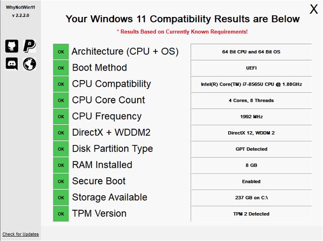 Come capire perché il PC non supporta Windows 11